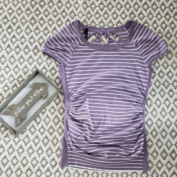 Maurices Tops - 3/$20 IF BUNDLED Maurices Purple Striped Shirt - M